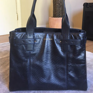 Cole Haan Leather Tote Navy/Black